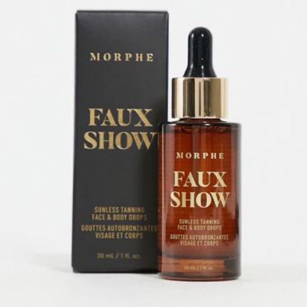 Morphe Faux Show Sunless Tanning Face & Body Drops- New in Box!